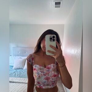 Hello Molly Floral Crop Top